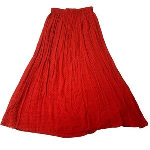 Vintage Polka Dot Patterned A-Line Skirt